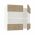 Corp Superior Karo, 2 Usi, cu sticla, Lemn Natural/Alb, 80 x 30 x 60 cm