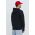 Hollister Co. bluza barbati, culoarea negru, cu glugă, cu imprimeu
