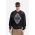 A-COLD-WALL* hanorac de bumbac Gradient Crewneck bărbați, culoarea negru, cu imprimeu ACWMW125-BLACK