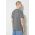 The North Face tricou M S/S Easy Tee bărbați, culoarea gri, cu imprimeu, NF0A87N5DYY1