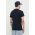 Superdry tricou din bumbac barbati, culoarea albastru marin, neted