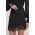 Sisley fusta culoarea negru, mini, drept