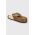 Birkenstock slapi de piele Madrid Big Buckle femei, culoarea bej, 1026574