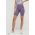 adidas Performance pantaloni scurți de antrenament Techfit culoarea violet, cu imprimeu, high waist IU1850