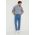 Armani Exchange camasa barbati, culoarea albastru marin, cu guler stand-up, regular