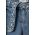 Abercrombie & Fitch pantaloni scurti din denim pentru copii cu imprimeu, talie reglabila
