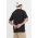 Hollister Co. polo de bumbac culoarea negru, cu imprimeu