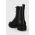 Answear Lab cizme de piele femei, culoarea negru, cu toc plat