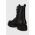 Answear Lab bocanci de piele femei, culoarea negru, cu toc plat