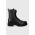 Answear Lab bocanci de piele femei, culoarea negru, cu toc plat