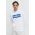 HUGO Blue bluză bărbați, culoarea alb, cu glugă, imprimeu 50522370