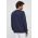 Gant bluza barbati, culoarea albastru marin, neted