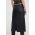 Diesel fustă culoarea negru, midi, drept A12212.0CKAL