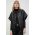 IRO camasa din piele cuoarea negru, cu guler clasic, relaxed