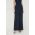 BOSS pantaloni femei, culoarea bleumarin, drept, high waist 50510115