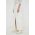 Levi's fusta jeans culoarea alb, maxi, drept
