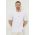 Emporio Armani tricou barbati, culoarea alb, neted