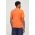 EA7 Emporio Armani tricou din bumbac barbati, culoarea portocaliu, neted