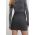 Answear Lab fusta culoarea gri, mini, evazati