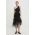 Answear Lab fusta culoarea negru, midi, evazati