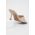 Answear Lab slapi de piele femei, culoarea gri, cu toc cui
