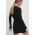 Answear Lab rochie din bumbac culoarea negru, mini, mulata