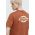Dickies tricou din bumbac SS RUSTON TEE barbati, culoarea maro, cu imprimeu, DK0A4XDC