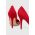 Answear Lab pantofi cu toc culoarea rosu