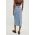 Answear Lab fusta jeans midi, drept