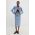 Answear Lab fusta jeans midi, drept
