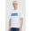 HUGO Blue tricou din bumbac bărbați, culoarea alb, cu imprimeu 50515203