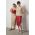 Answear Lab fusta de piele culoarea rosu, midi, drept