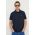 Paul&Shark polo de bumbac culoarea albastru marin, neted