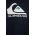 Quiksilver bluza copii BIG LOGO culoarea albastru marin, cu glugă, cu imprimeu