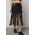 Answear Lab fusta de piele culoarea negru, midi, drept