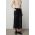 Answear Lab fusta de piele culoarea negru, midi, drept
