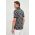 BOSS tricou polo bărbați, culoarea gri, cu model 50504131