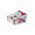 Set reductor bebe nest + paturica + pernuta pentru formarea capului bebelusului SomnArt, model fluturi, Bleu