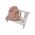 Set paturica + perna + rucsac SomnArt, cu broderie, din in, Roz