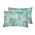 Set pilota primavara/vara si 2 perne Viseo Green Flowers SomnART, microfibra, 150 g/mp, 180x200 cm + 50x70 cm