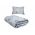 Set pilota primavara/vara si 1 perna Viseo Circles SomnART, microfibra, 150 g/mp, 150x200 cm + 50x70 cm