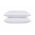 Set 2 Perne 50x70 Somnart Belina, microfibra, lavabile la masina, vidat, alb