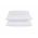 Set 2 Perne 60x60 Somnart Belina, microfibra, lavabile la masina, vidat, alb