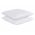 Set 2 Perne 60x60 Somnart Belina, microfibra, lavabile la masina, vidat, alb