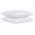 Set 2 Perne 60x60 Somnart Belina, microfibra, lavabile la masina, vidat, alb