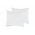 Set 2 Perne 60x60 Somnart Belina, microfibra, lavabile la masina, vidat, alb