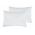 Set 2 Perne 50x70 Somnart Belina, microfibra, lavabile la masina, vidat, alb