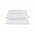 Set 2 Perne 70x70 Somnart Belina, microfibra, lavabile la masina, vidat, alb