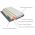 Saltea cu memorie și arcuri individuale Domine Tencel Ultra Pocket Multilayer 100x200, înălțime 24 cm, husă detașabilă, fermitate medie