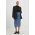 Answear Lab fusta jeans midi, drept
